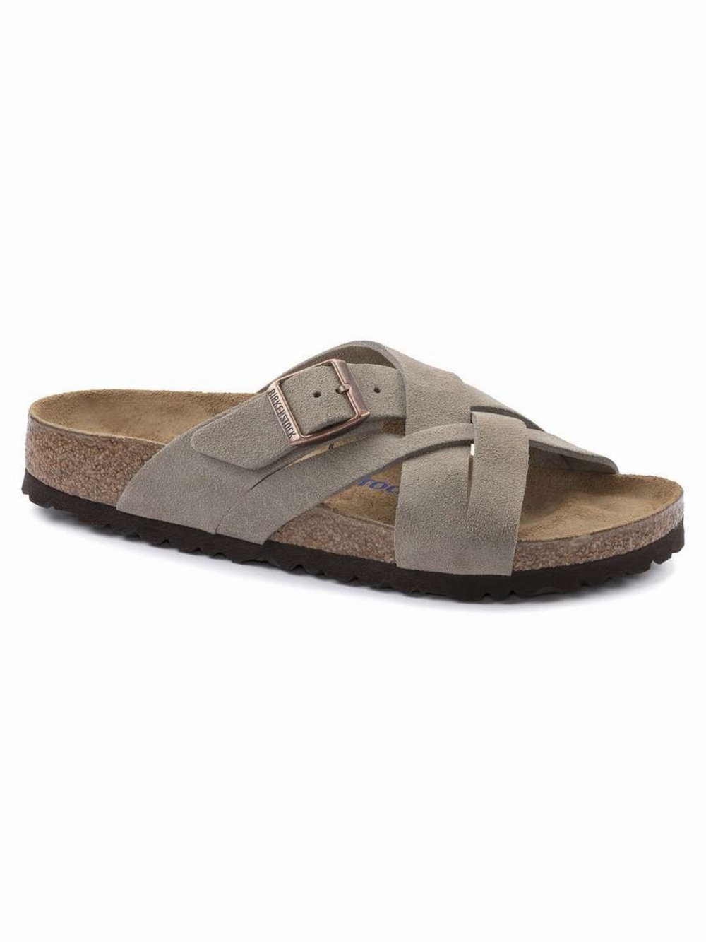 NWOB Birkenstock Lugano Soft Footbed Mens Sandals Size 10 Regular/wide
